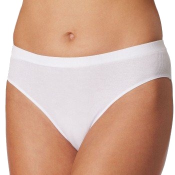 Schiesser Truser Pure Rib Organic Cotton Rio Briefs Hvit 38 Dame