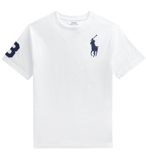 Ralph Lauren Kids Big Pony Cotton Jersey Tee White 138-149