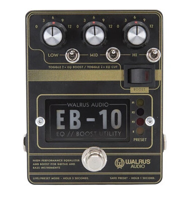Walrus Audio Eb-10 Black Preamp / Eq / Boost