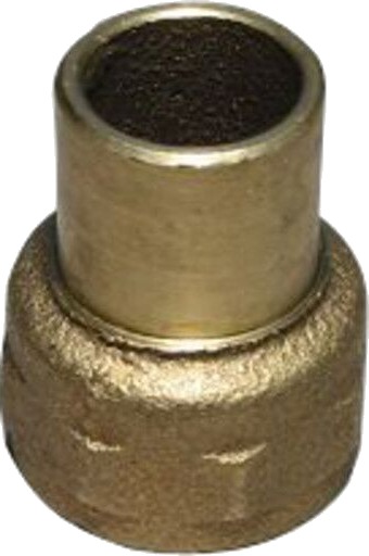 10 stk 15 mm x 3/8" loddeovergangsnippel/-muffe