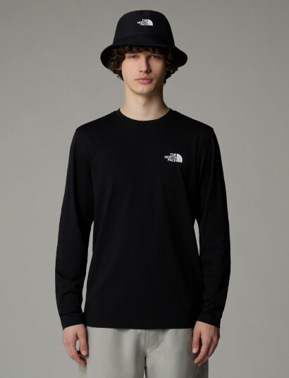 The North Face M L/S Simple Dome Tee - Black - XS