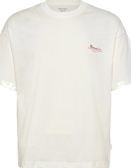 Jack & Jones Jormaine Food Tee Ss Crew Neck Cream XL
