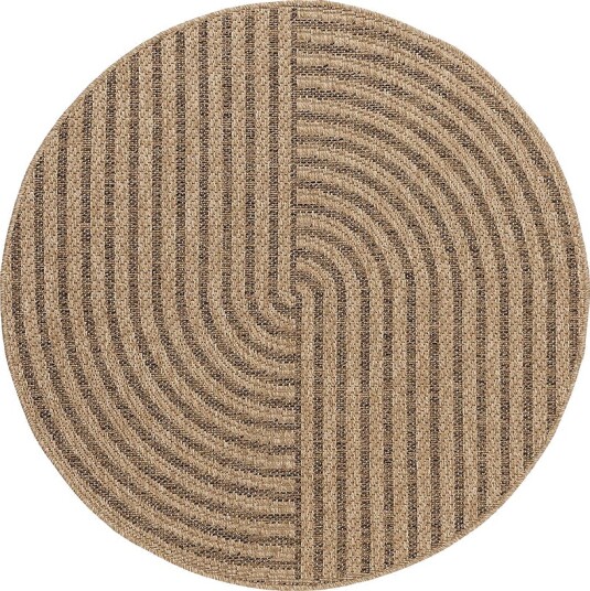 KM Home Flatvevd teppe Natural Natur