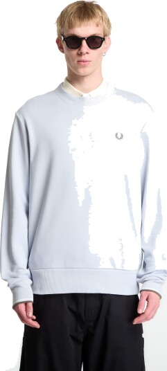 Fred Perry Crew Neck Sweatshirt Blue L Fred Perry Crew Neck Sweatshirt Blue L
