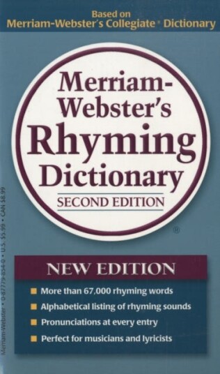 MerriamWebster's Rhyming Dictionary