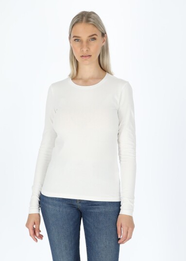 Ellen New York Carolina Ls Tee White 48 T-Shirts