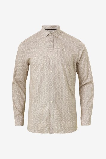 Jack & Jones - Skjorte jprBlascandic Print Shirt L/S Comfo - Grå