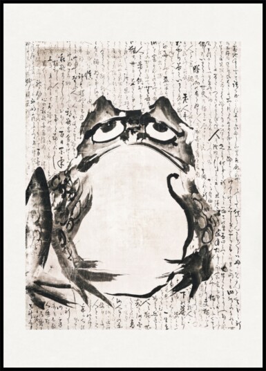 Japanese Frog late 18th 19th Century Plakat / 40x50