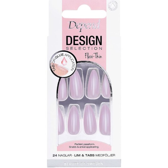 Design Selection Almond Artificial Nail Cherry Blossom