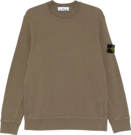 Stone Island Crewneck Sweatshirt   Khaki green   XL
