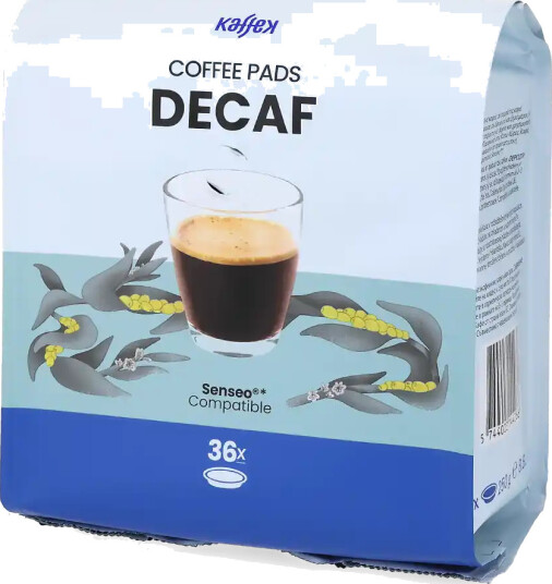 Kaffekapslen | Koffeinfri medium kopp 36 puter til Senseo