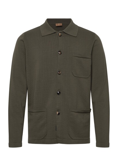 Mos Mosh Gallery Mmgconway Knit Jacket Khaki green S Mos Mosh Gallery Mmgconway Knit Jacket Khaki green S