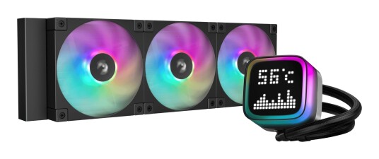Deepcool LP360 360mm Vannkjøler med ARGB og 120mm Vifter - Svart Deepcool LP360 360mm Vannkjøler med ARGB og 120mm Vifter - Svart