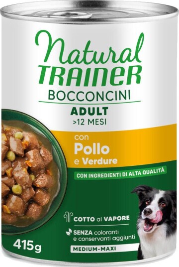 Natural Trainer våtfôr Adult 9 + 3 på kjøpet Sensitive No Gluten med and og fullkorn 12 x 415 g 12 x 400 g 12 x 400 g