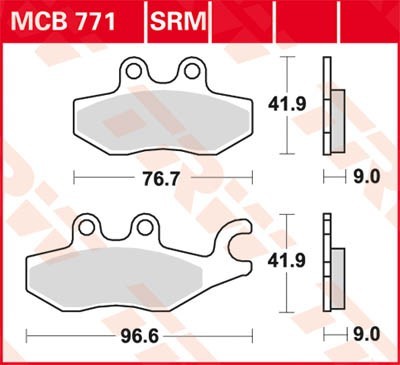 Bremseklosser TRW MCB771