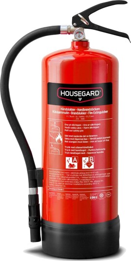 Housegard Brannslukker Skum 6l FE6HR-C Housegard Brannslukker Skum 6l FE6HR-C