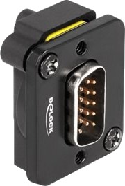 Delock D-Type Vga Socket Mechanism Vga 1 Video Socket Svart