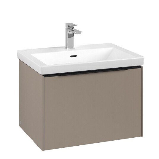 Villeroy & Boch Subway 3.0 Servantskap m/1 skuff 622x429x478 mm Taupe Matt Villeroy & Boch Subway 3.0 Servantskap m/1 skuff 622x429x478 mm Taupe Matt