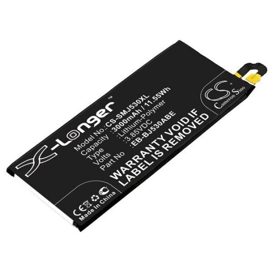 Samsung Galaxy J5 2017 batteri (3000 mAh 3.85 V, Sort)