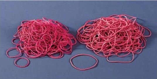 Head Gummiring I Gummi Ø 100 Mm Rød 1000 G
