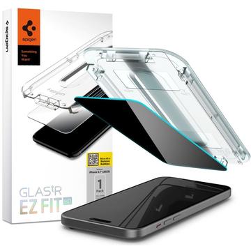 iPhone 15 Pro Spigen Glas.tR Ez Fit Privacy Skjermbeskytter