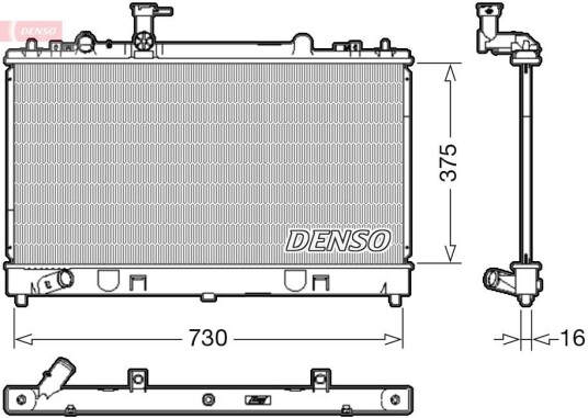 Radiator DENSO DRM44037 Radiator DENSO DRM44037