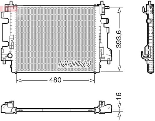 Radiator DENSO DRM23113 Radiator DENSO DRM23113
