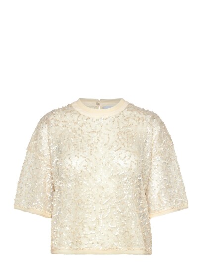 Dante6 Dante6 Zaira Sequins Net Top Cream 42 Dante6 Dante6 Zaira Sequins Net Top Cream 42