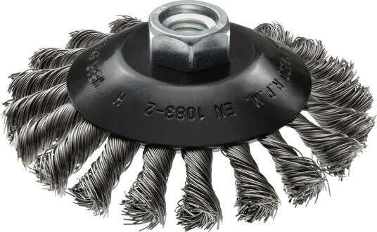 Ironside 103204 Aksialbørste 115 × 0,5 mm, Vridd Rustfri Ståltråd