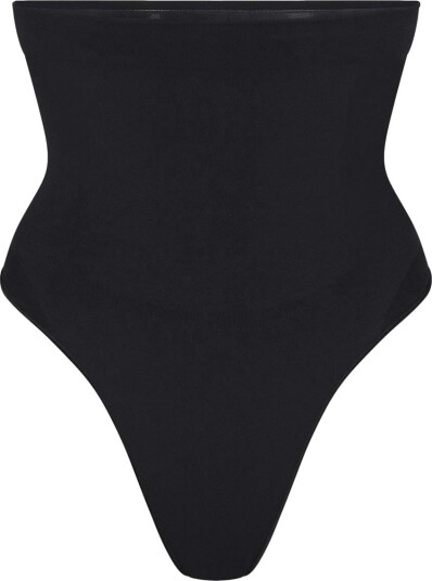 SKIMS Seamless Sculpt High Waist Thong Onyx Undertøy Sort L