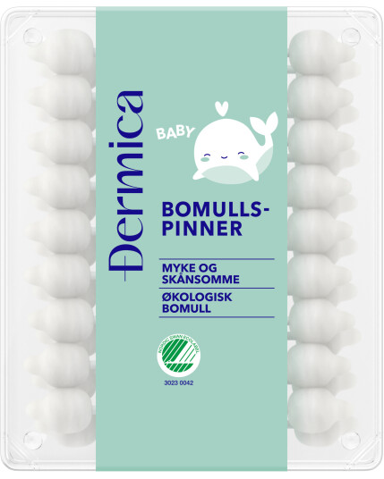 Dermica Baby bomullspinner 60 stk Dermica Baby bomullspinner 60 stk