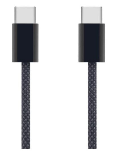 Linocell Flettet USB-C- til USB-C-kabel 60W Svart 1 m