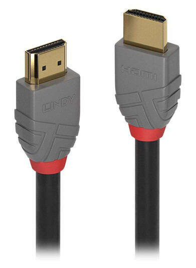 Lindy HDMI-kabel 2.0 med Ethernet - 30 cm, 4K støtte, Svart