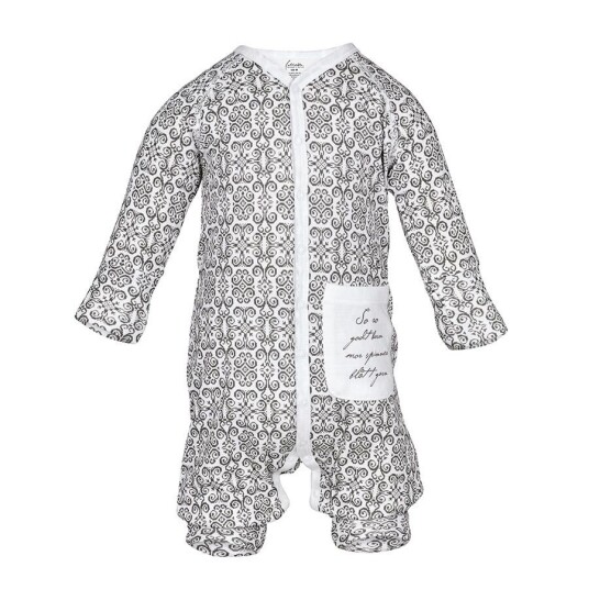 Pysjamas til baby - Tuva pysj - Fjellstrikk - Brun Pysjamas til baby - Tuva pysj - Fjellstrikk - Brun