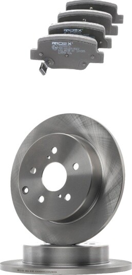 Bremseskiver og klosser RIDEX 3405B2277