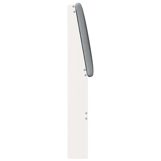 Polstret sengegavl Lysegrå 90 cm Massiv furu