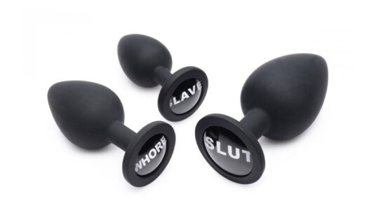 Master Series Dirty Words Anal Plug Set