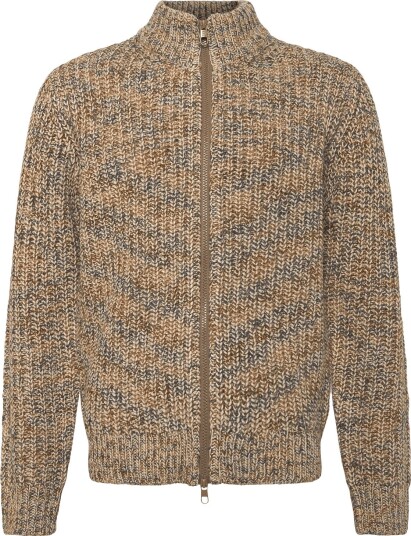 Revolution Zipped Knit Cardigan   OFFWHITE   XL
