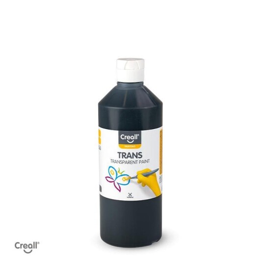 Creall Transparent Maling 500ml Svart