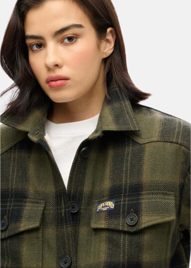 Superdry Borg Check Overshirt Superdry Borg Check Overshirt