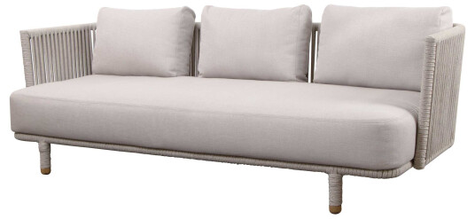 Cane-line Moments 3-seters sofa Sand Brun
