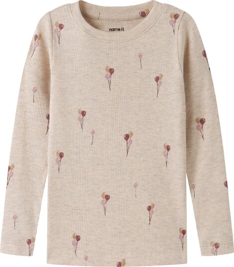 Name It Genser NmfNabila Rib Peyote melange Name It 7 8 år (122 128) Genser Beige