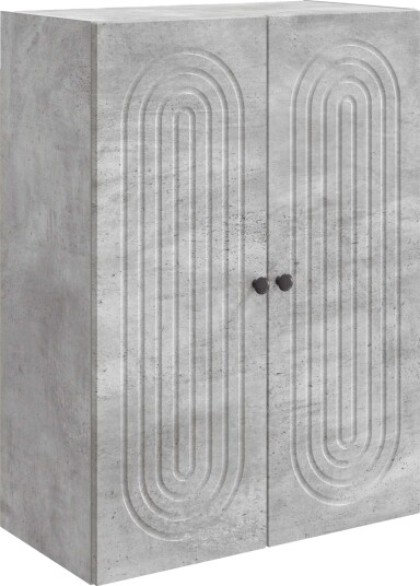 vidaXL Vegghengt skap Betonggrå 66 x 34,5 x 90 cm Konstruert tre vidaXL Vegghengt skap Betonggrå 66 x 34,5 x 90 cm Konstruert tre