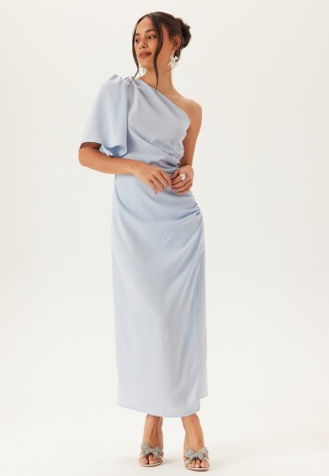 Ruched One Shoulder Midi Dress Ruched One Shoulder Midi Dress