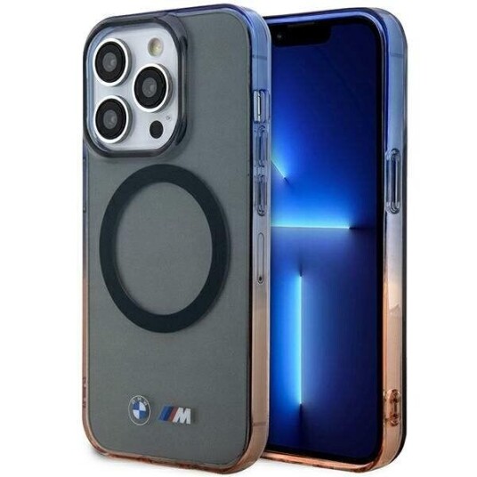 BMW Bumperdeksel for iPhone 14 Pro Max 6,7" med MagSafe Grå Gradient
