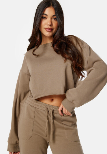BUBBLEROOM Eliza Crop Sweatshirt Mole XS