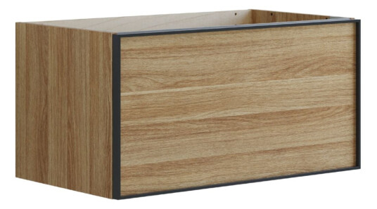 Dansani Inzo Alu ramme Svart Servantskap 1 Skuff B60 120xh40xd44cm Varm eik / 80cm Dansani Inzo Alu ramme Svart Servantskap 1 Skuff B60 120xh40xd44cm Varm eik / 80cm