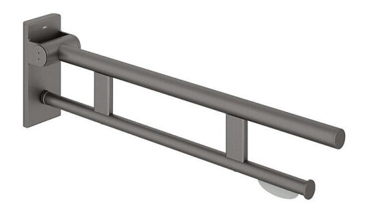 HEWI Duo støttehåndtak til toalett 850 mm mørkegrå matt HEWI Duo støttehåndtak til toalett 850 mm mørkegrå matt
