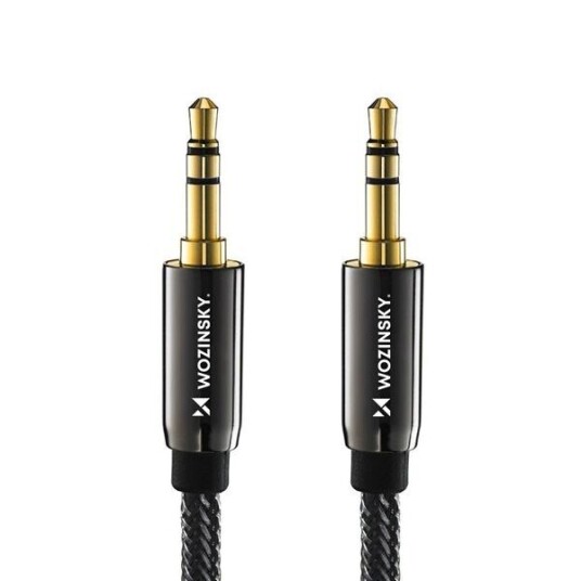 Wozinsky Universal Mini Jack Kabel 2X Aux Kabel 3 M Sort