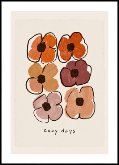 Cozy Days Blooms Plakat / 70x100